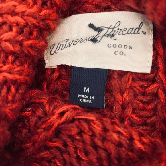 UNIVERSAL THREAD chunky Long-line Large Cableknit Turtleneck Long Sleeve Sweate - Picture 3 of 8